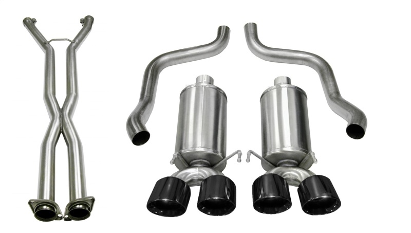 Chevrolet Corvette C6 Performance Exhaust - Dual Rear Exit - CORSA Performance - Sport Cat-Back, Twin 4.0in Pro-Series Tips - `09-`13 Chevrolet Corvette C6 Performance Exhaust - Dual Rear Exit - CORSA Performance - Sport Cat-Back, Twin 4.0in Pro-Series Tips - `09-`13